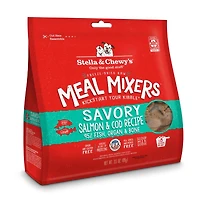Stella & Chewy's - Freeze Dried Raw Dog Food Meal Mixer - High Protein & Grain Free - Savory Salmon & Cod Recipe - 3.5 oz