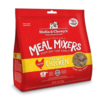 Stella & Chewy's - Freeze Dried Raw Dog Food Meal Mixer - High Protein & Grain Free - Chewy's Chicken Recipe - 3.5 oz