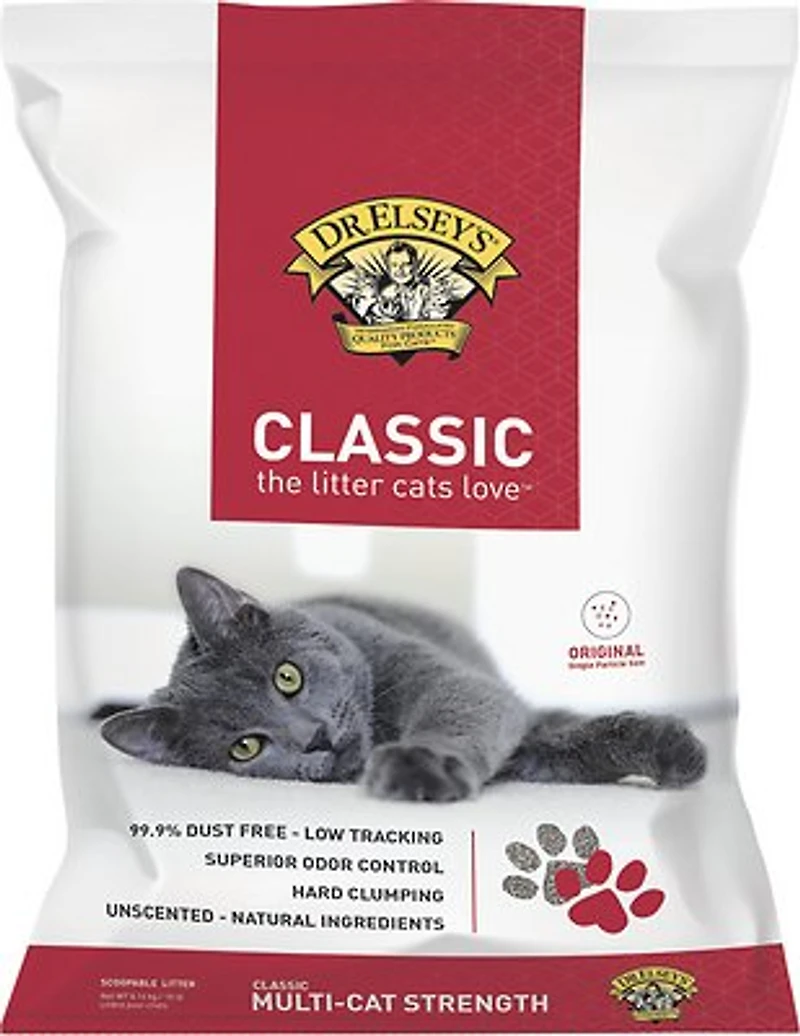 Dr Elsey's - Clumping Clay Cat Litter - Low Tracking & Hard Clumping Formula - Precious Cat Classic