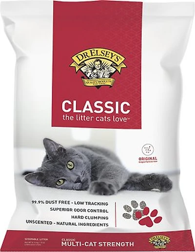 Dr Elsey's - Clumping Clay Cat Litter - Low Tracking & Hard Clumping Formula - Precious Cat Classic