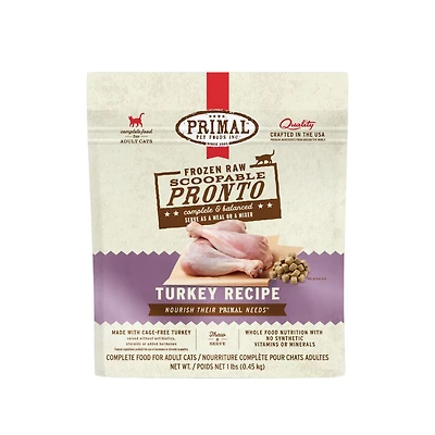 Primal - Frozen Cat Food - Pronto - Turkey