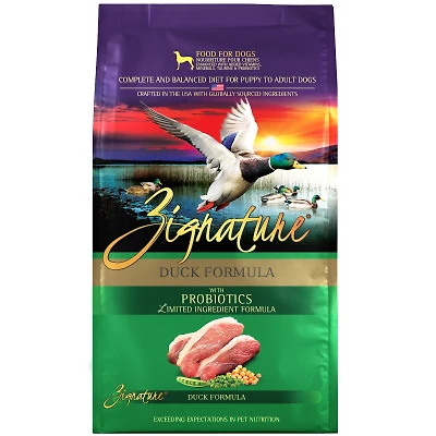 Zignature - Dog Food - Grain-Free Duck