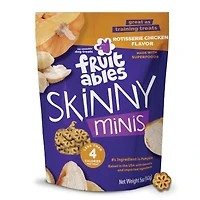 Fruitables - Skinny Minis® Dog Treat - Big Flavor Soft Chews with Superfoods - Rotisserie Chicken