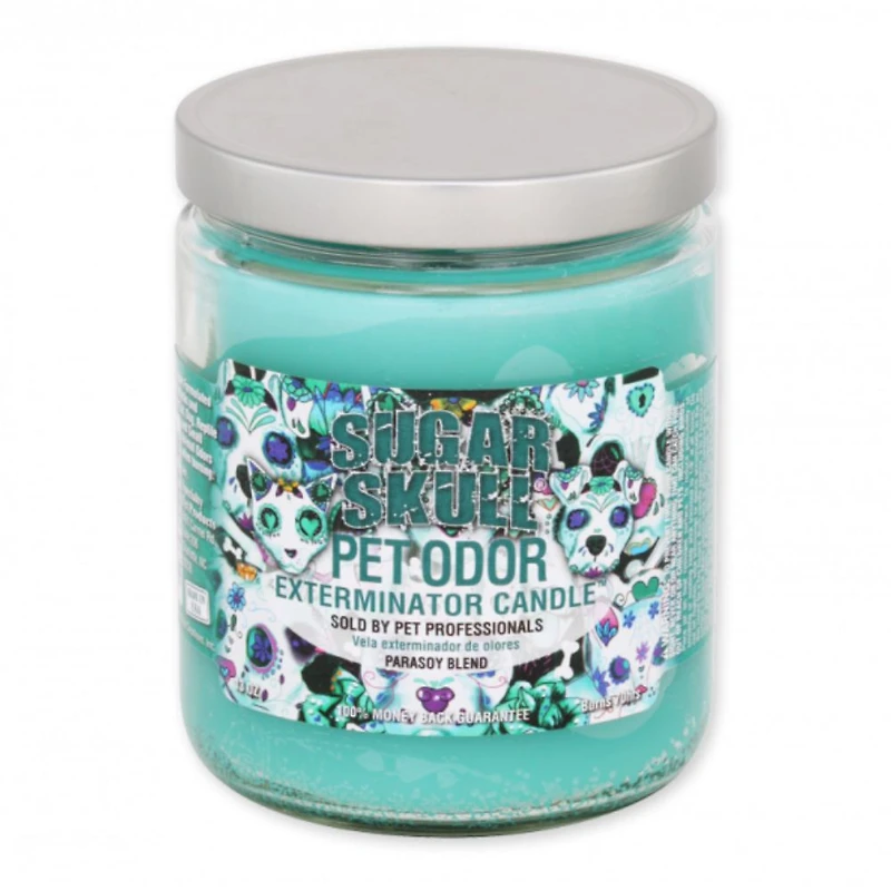 Specialty Pet - 13oz Candle - Pet Odor Exterminator with Enzymes - Sugar Skull Scent