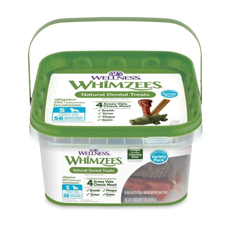 WHIMZEES - Dog Dental Treat - Brushzees Natural Grain Free Dental Chews