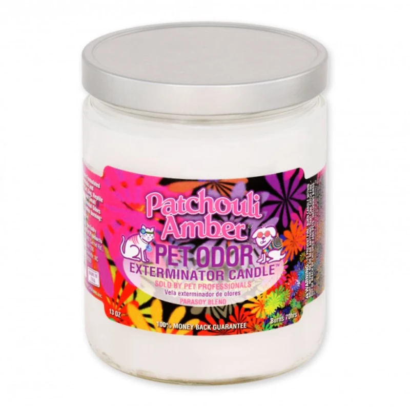Specialty Pet - 13oz Candle - Pet Odor Exterminator with Enzymes - Patchouli Amber Scent
