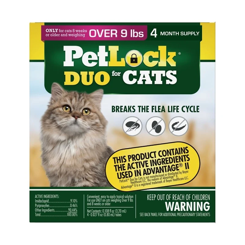 PetLock - Flea Prevention - Fast Acting Monthly Protection