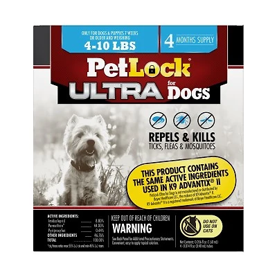 PetLock - 4M Flea & Tick Prevention - Fast Acting Monthly Protection