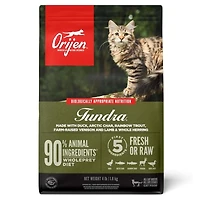 Orijen - High Protein Dry Cat Food - Grain Free with WholePrey Nutrition - Tundra - 4 lbs Bag