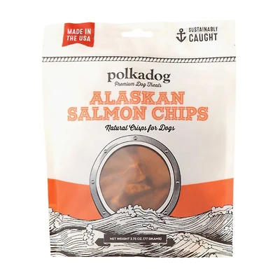 Polkadog - Single Ingredient Dog & Cat Treat - Alaskan Salmon Chips