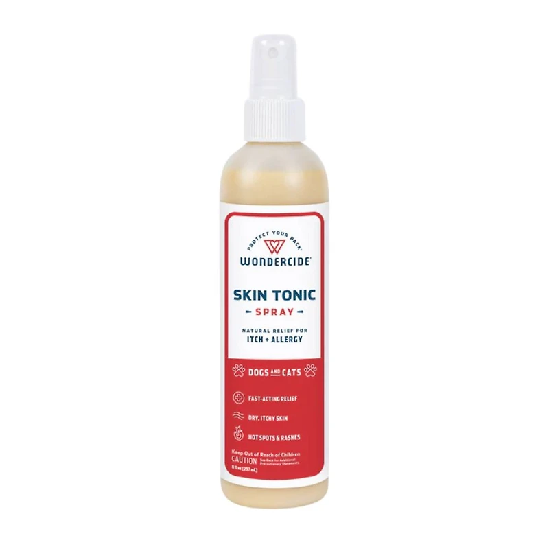 Wondercide - Skin Tonic Spray for Dogs + Cats - Plant Based Itch Relief with Natural Essential Oils