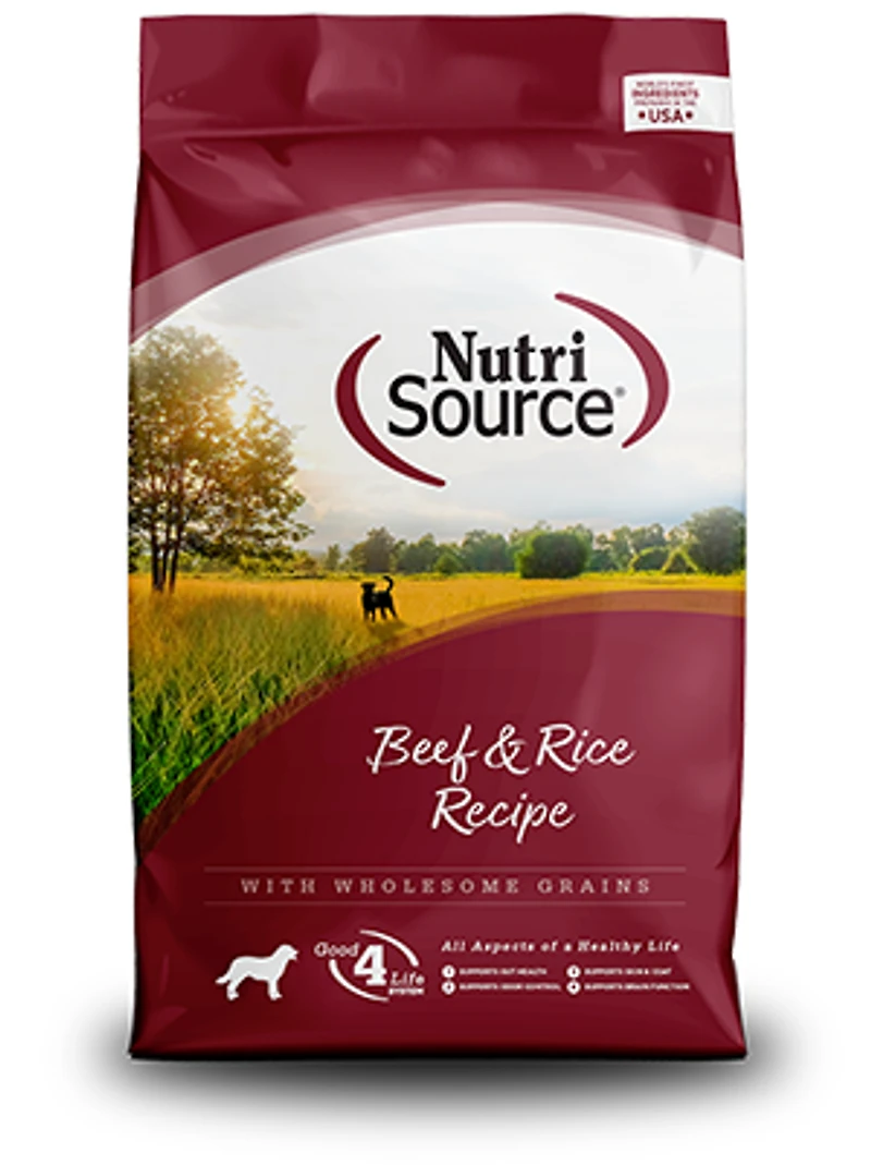 NutriSource - Dog Food - Beef & Rice Recipe