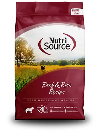 NutriSource - Dog Food - Beef & Rice Recipe