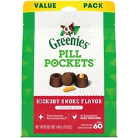 - Pill Pockets Dog Treats - Easy Capsule Medication Hiding Pouch - Hickory Smoke Flavor