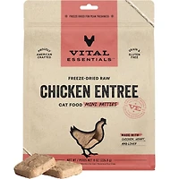 Vital Essentials - Freeze Dried Raw Cat Food - High Protein,  Grain Free & Limited Ingredient Mini Patties - Chicken Entrée