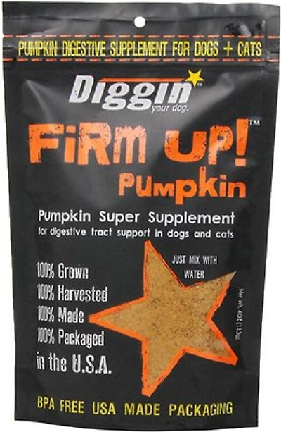 Diggin' Your Dog - Pet Supplement - Firm Up! Pumpkin Super Dog & Cat Supplement