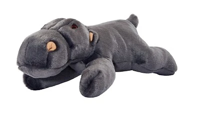 Fluff & Tuff - Plush Dog Toy - Soft Plush with Tuffweb Mesh for Snuggles & Play - Helga Hippo