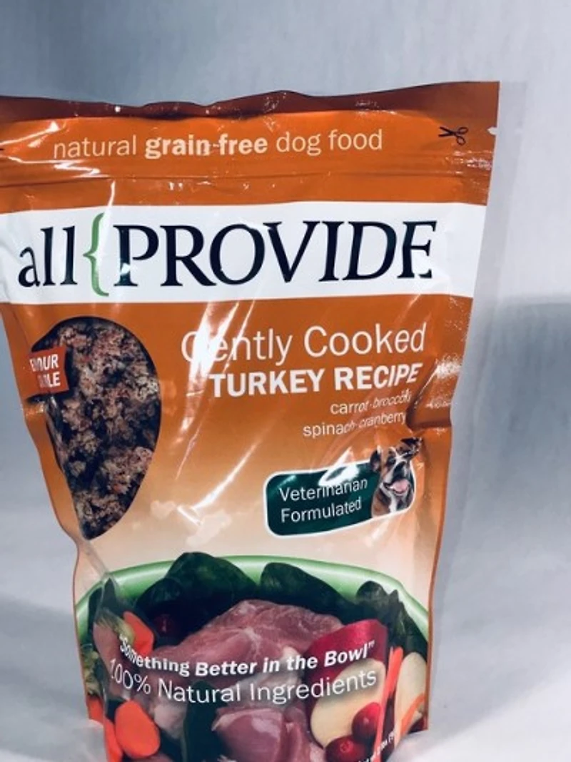 All Provide - Frozen Dog Food -  Gently Cooked Turkey