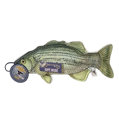 Steel Dog - Dog Toy - Denim Bass Fish with Rope