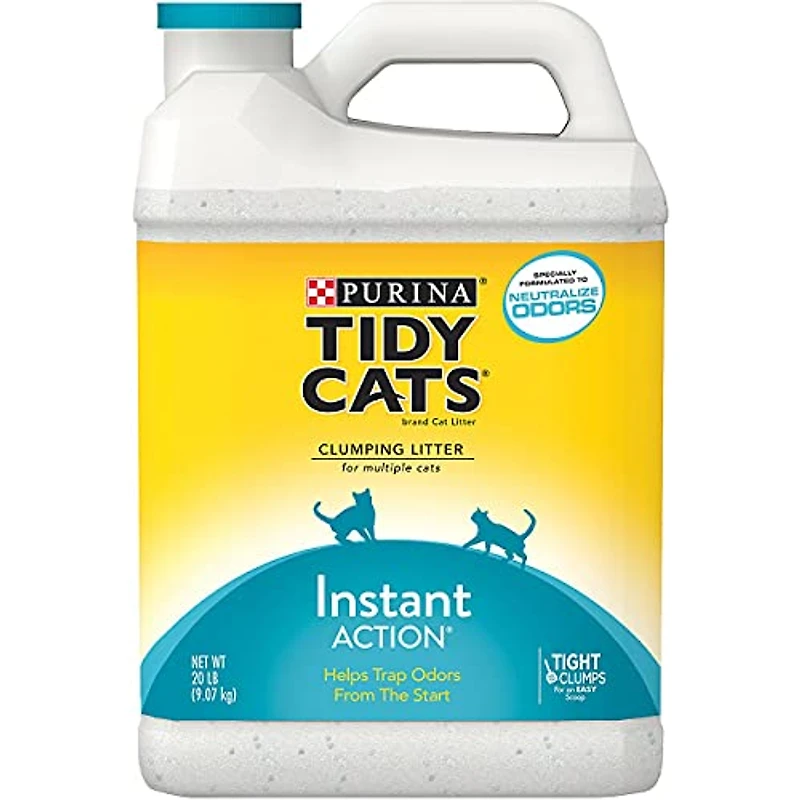 Tidy Cat - Clumping Clay Cat Litter - Instant Odor Control for Multi Cats