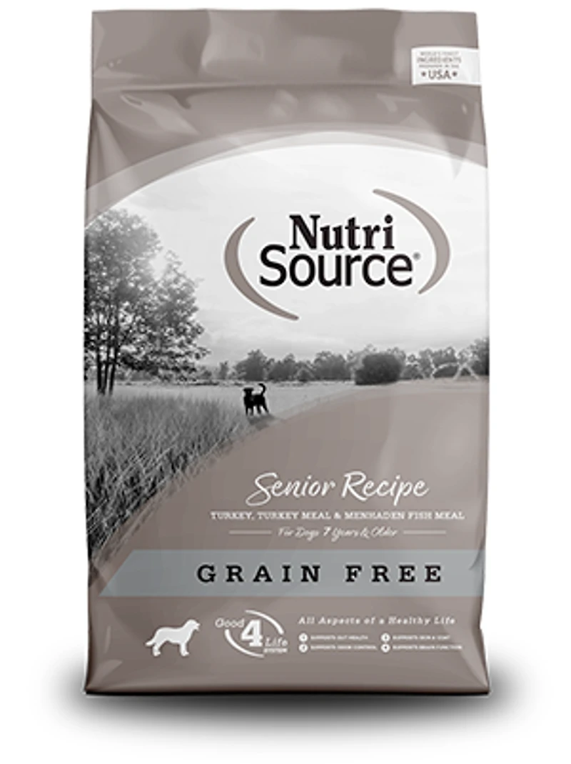 NutriSource - Dog Food - Grain Free Senior Turkey & Lentils