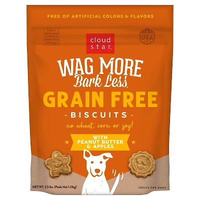 Cloud Star - Dog Treats - Wag More Bark Less Peanut Butter & Apples Flavor