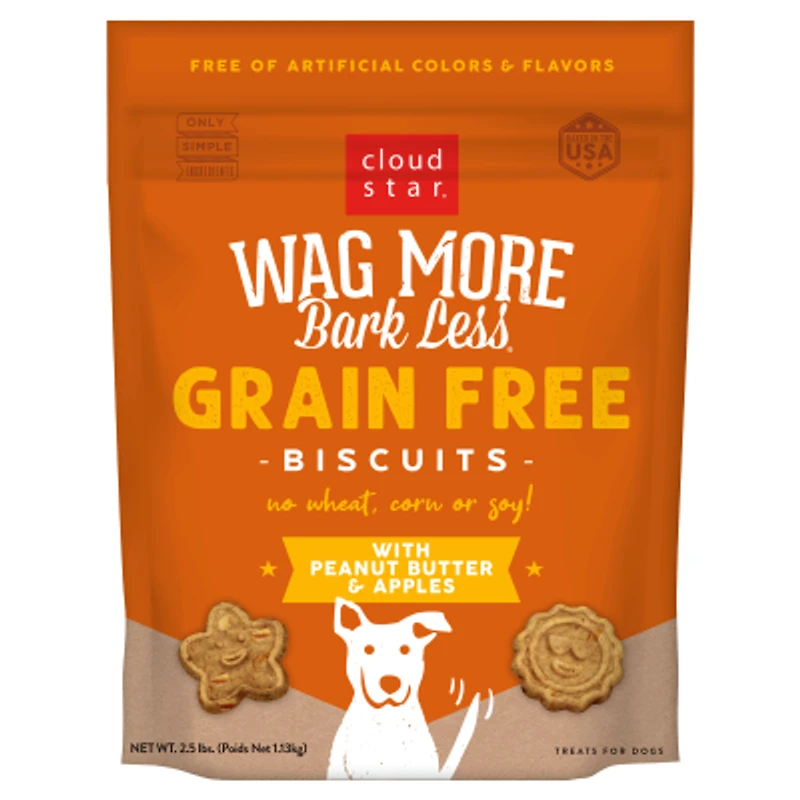 Cloud Star - Dog Treats - Wag More Bark Less Peanut Butter & Apples Flavor