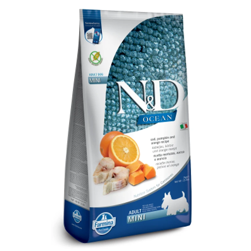 Farmina - Dry Dog Food - Cod, Pumpkin, & Orange Mini Adult