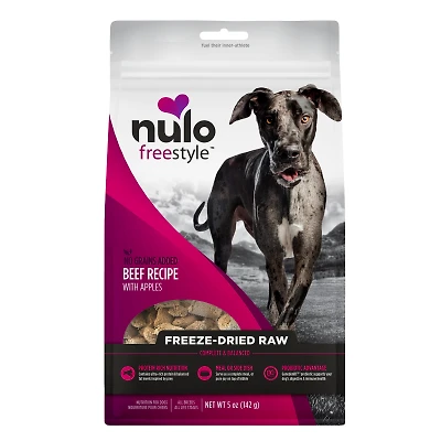 Nulo - Freeze Dried Raw Dog Food - Grain Free Beef Recipe with Apples