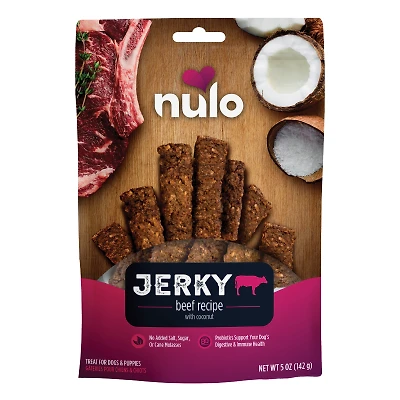 Nulo - Dog Treats - Jerky Strips Beef with Coconut