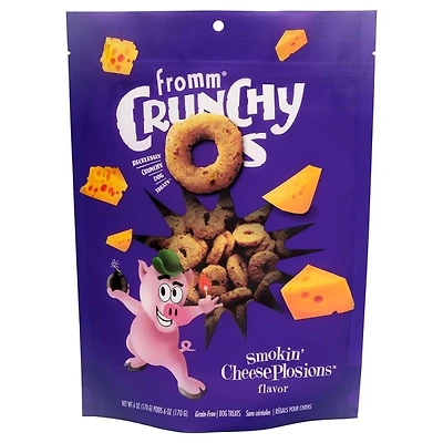 Fromm - Crunchy Os® Dog Treats - Low Calorie Crunchy Snack for Training & Fun - Smokin' CheesePlosions® Flavor