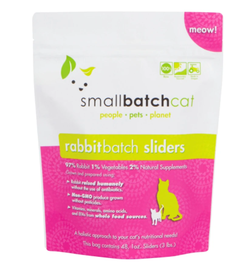 Small Batch - Frozen Cat Food - Rabbit