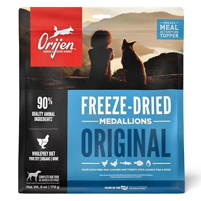 Orijen - Freeze Dried Medallions Dog Food - High Protein & Nutrient Rich Raw Animal Ingredients