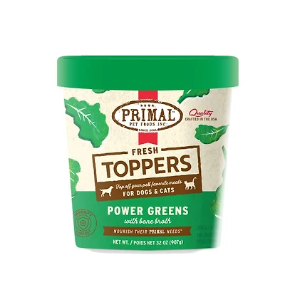 - Fresh Toppers Frozen Meal Mixer for Dogs & Cats - Immune Support with Supergreens - Power Greens