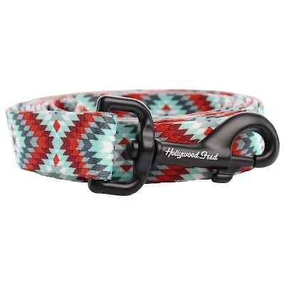 - Nylon Dog Leash - Southwest Red