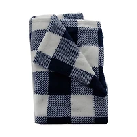 - Blanket - Navy & White Plaid