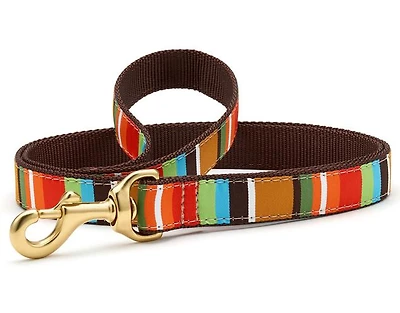 - Dog Leash - Brown Stripe