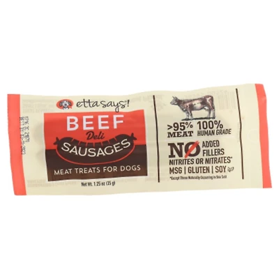 Etta Says - Dog Treat - Beef Sausage Link