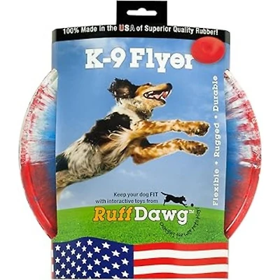 Ruff Dawg - Durable Retrieving Dog Toy - Rubber Flying Disc for Catch & Fetch