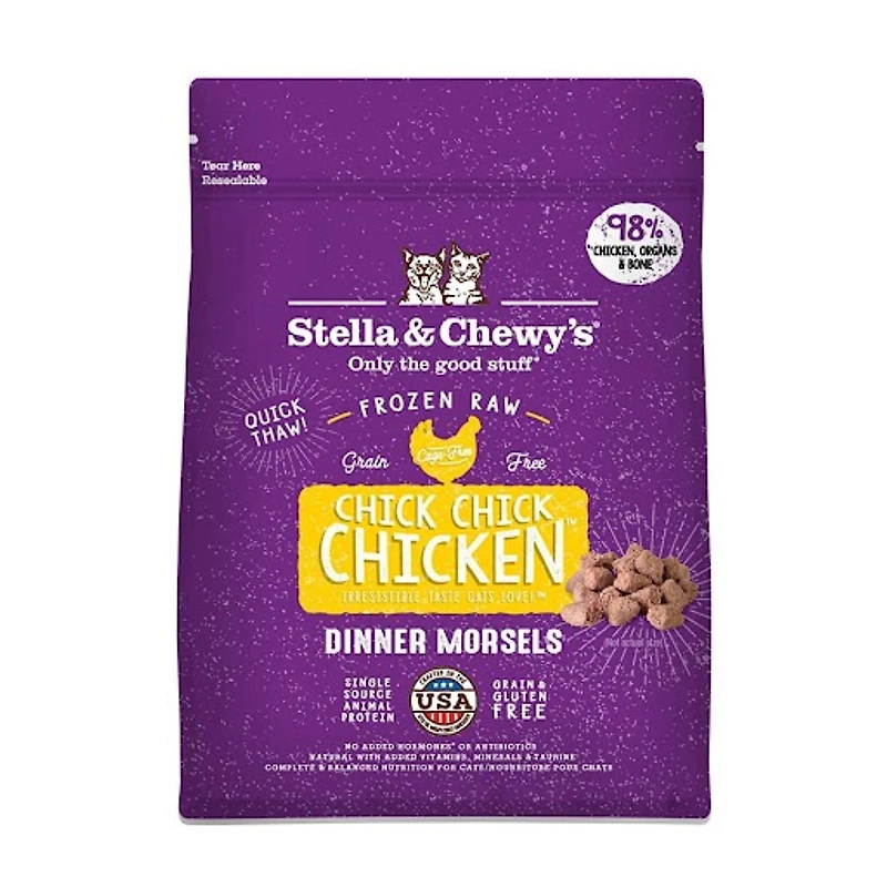 - Frozen Cat Food - Dinner Morsels Chick Chick Chicken