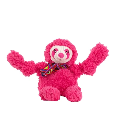 HuggleHounds - Plush Dog Toy - Durable with Tuffut Technology - Wild Things Sloth Knottie