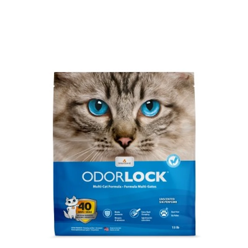OdorLock - Premium Clumping Clay Litter - Multi Cat Formula - Unscented