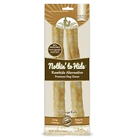- Rawhide Alternative Dog Chew - Digestible & Long Lasting Treat - Peanut Butter Roll - 2 Pack