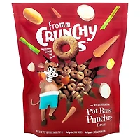 - Crunchy Os® Dog Treats - Low Calorie Crunchy Snack for Training & Fun - Pot Roast Punchers™ Flavor