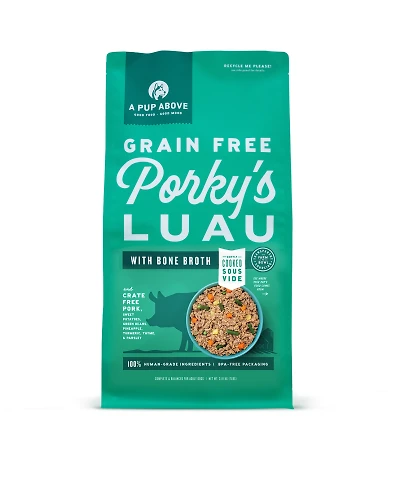 A Pup Above - Gently Cooked Dog Food - High Protein,  Human Grade & Grain Free - Porky's Luau Recipe
