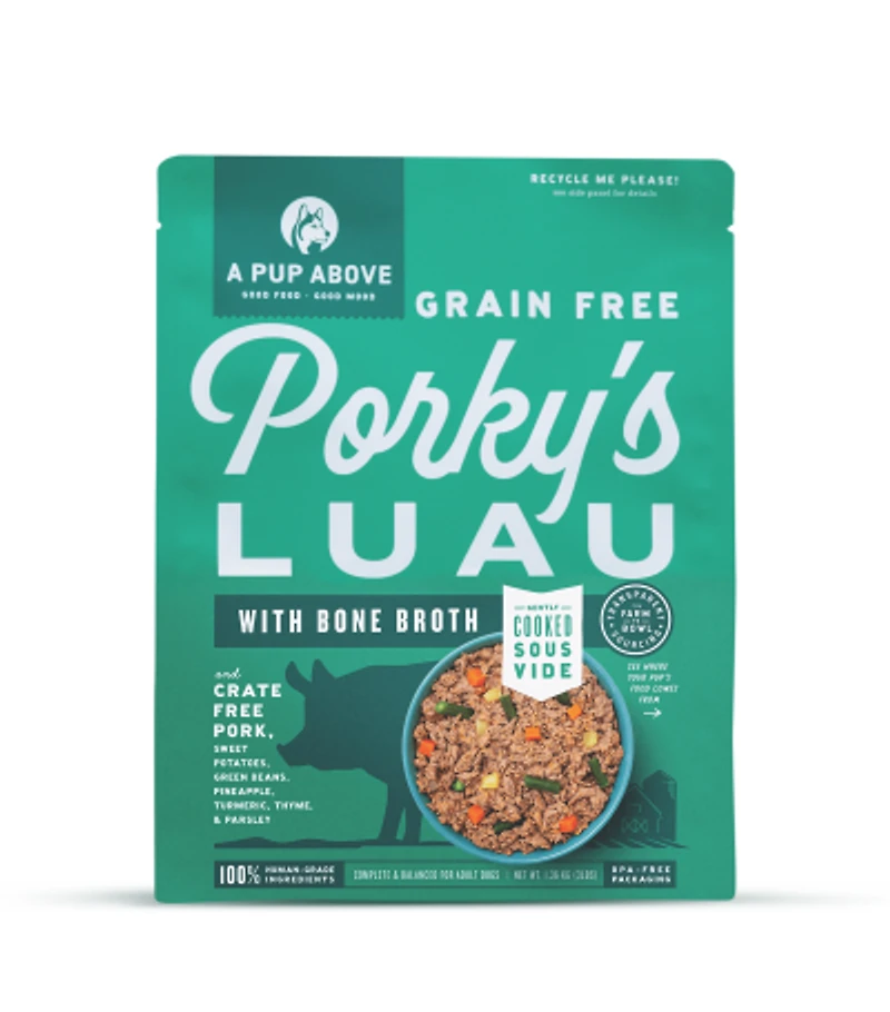 - Gently Cooked Dog Food - High Protein, Human Grade & Grain Free - Porky's Luau Recipe