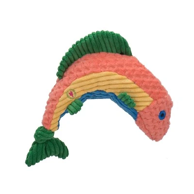 HuggleHounds - Dog Toy - Rauccous Rainbow Trout Knottie