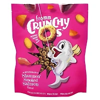 - Crunchy Os® Dog Treats - Low Calorie Crunchy Snack for Training & Fun - Slammon' Smoked Salmon Flavor