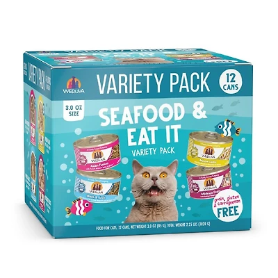 Weruva - Wet Cat Food - Seafood Eat It Variety