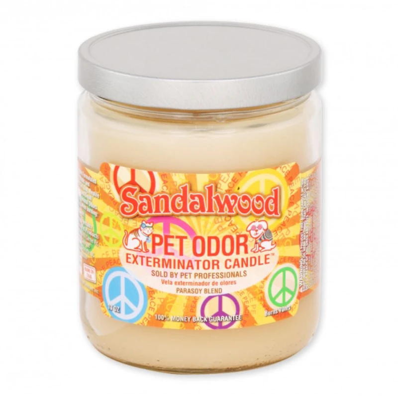Specialty Pet - 13oz Candle - Pet Odor Exterminator with Enzymes - Sandalwood Scent